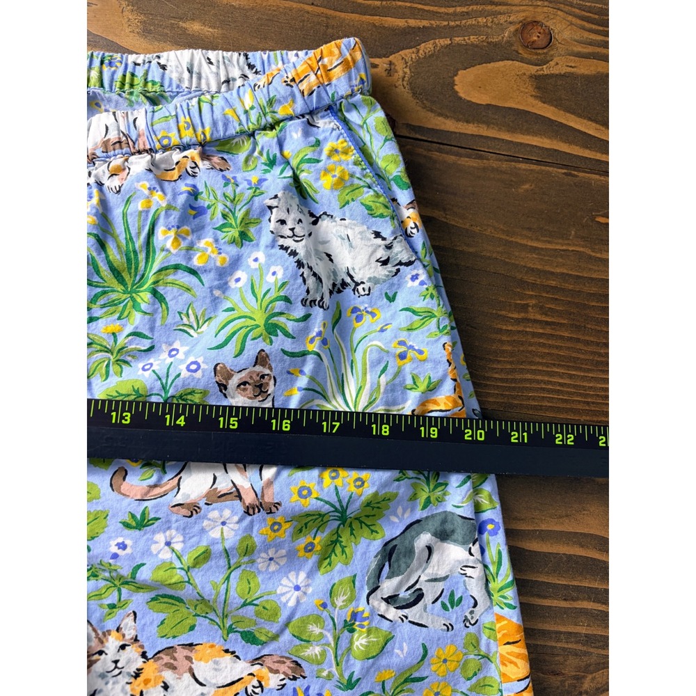 Printfresh Pajama Pants Womens S Blue Must Love Cats Print Cotton Lounge - Picture 10 of 13